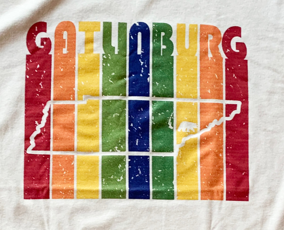 Vintage Gatlinburg, TN Stripes T-Shirt The Maples' Tree 