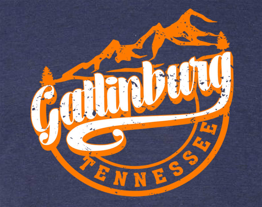 Gatlinburg Tennessee Mountains Circle T-Shirt The Maples' Tree 