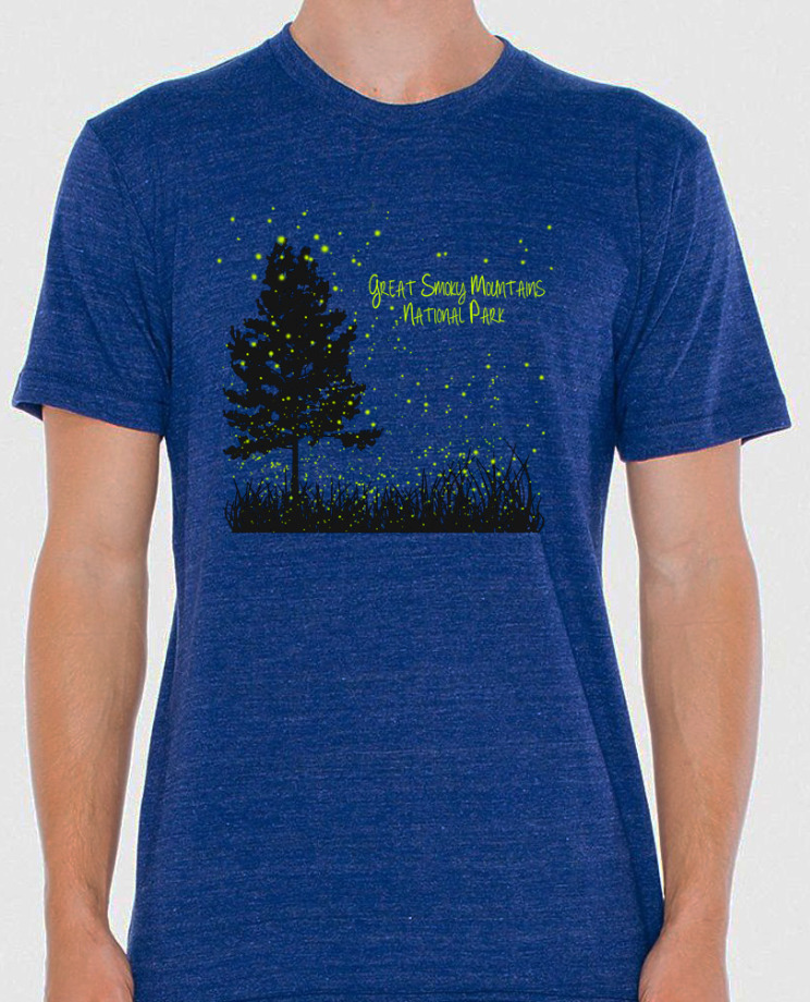 Fire Flys Great Smoky Mountains National Park T-shirt The Maples' Tree 