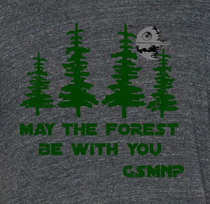 May the Forest Be With You Great Smoky Mountains National Park T-Shirt The Maples' Tree 