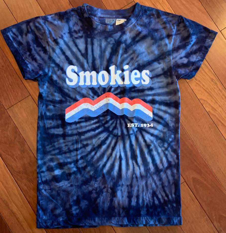 Smokies Navy Blue Tie Dye T-Shirt The Maples' Tree 
