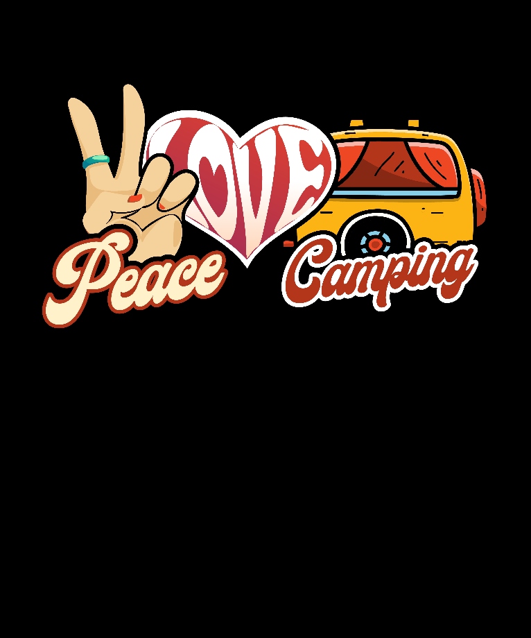 Peace Love Camping T-Shirt Donna Sharp Quilts 