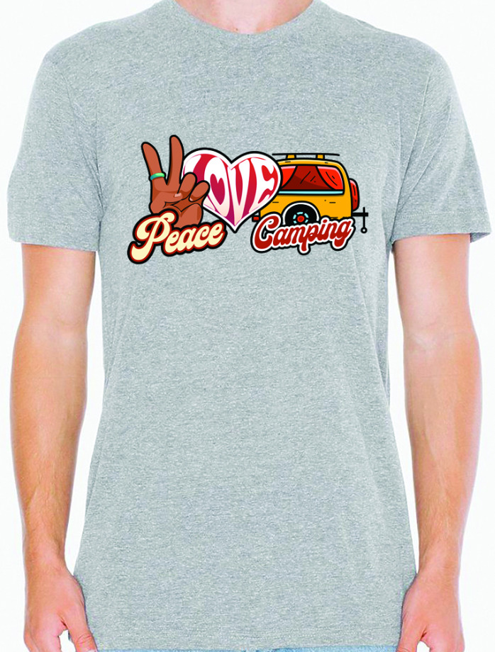 Peace Love Camping T-Shirt The Maples' Tree 